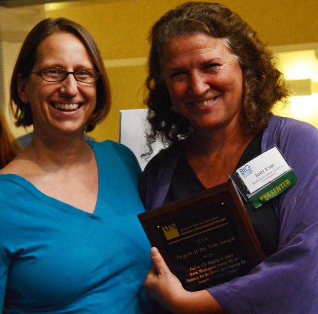 Judy East & Tora Johnson receiving 2014 NNECAPA Award Judy East & Tora Johnson receiving 2014 NNECAPA Award